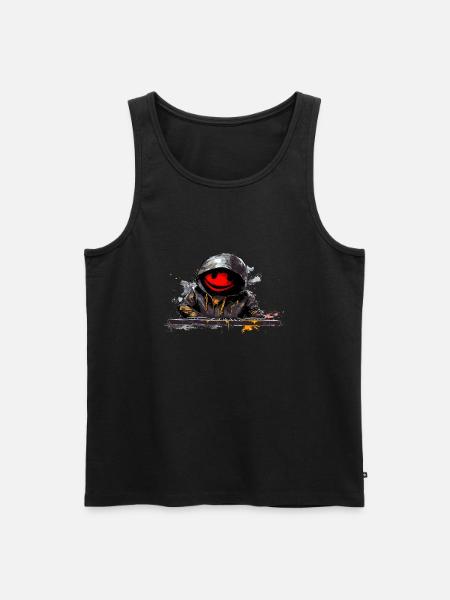 Dj music turntable disco - Men's Premium Organic Tank Top - black