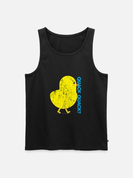 Animals Chicken Quack - Männer Premium Bio Tank Top - Schwarz