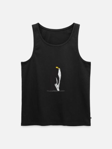 Tiere Pinguin - Männer Premium Bio Tank Top - Schwarz