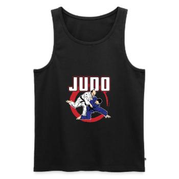 Judo - Männer Premium Bio Tank Top - Schwarz - Vorne - Michal (187cm)