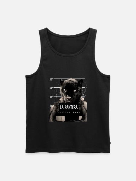 Animal Print Schwarzer Panther - Männer Premium Bio Tank Top - Schwarz