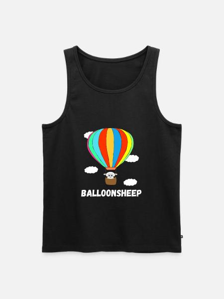 Montgolfière montgolfière moutons dirigeable - Débardeur bio Premium Homme - noir