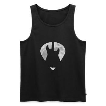 Electric Guitar Full Moon Plectrum - Men's Premium Organic Tank Top - black - Front - AI Model Male 178 light (178cm)