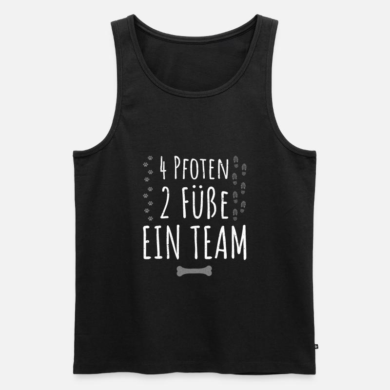 Cooler Hunde Spruch | Geschenkidee Hundebesitzer - Männer Premium Bio Tank Top - Schwarz