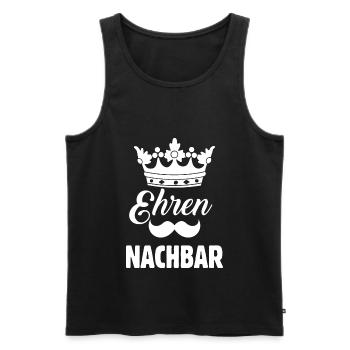 Ehren Nachbar - Männer Premium Bio Tank Top - Schwarz - Vorne - AI Model Male 178 light (178cm)