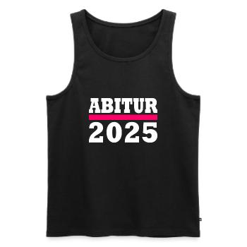 Abitur 2025 - Männer Premium Bio Tank Top - Schwarz - Vorne - Michal (187cm)