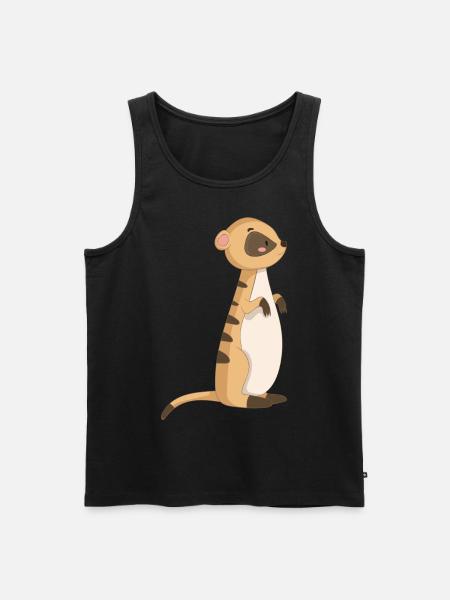 Suricate Chat de mer - Débardeur bio Premium Homme - noir