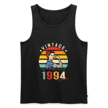 1994 Vintage Édition limitée Cadeau Femmes - Débardeur bio Premium Homme - noir - Devant - Michal (187cm)