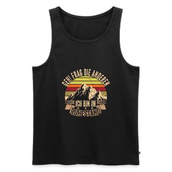 Ruhestand - Männer Premium Bio Tank Top - Schwarz - Vorne - Michal (187cm)