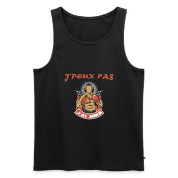 J'Peux Pas J'ai MMA T-shirt MMA - Débardeur bio Premium Homme - noir - Devant - Michal (187cm)