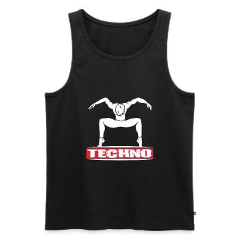 Festival - Men's Premium Organic Tank Top - black - Front - AI Model Male 178 light (178cm)