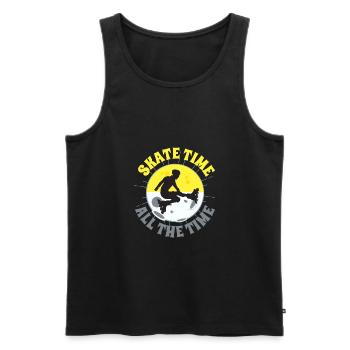 Inliner Rolschuhe Rollesblades Retro Disco - Men's Premium Organic Tank Top - black - Front - AI Model Male 178 light (178cm)