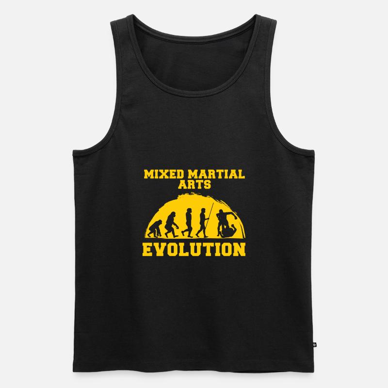 MMA Evolution Grappling - Männer Premium Bio Tank Top - Schwarz