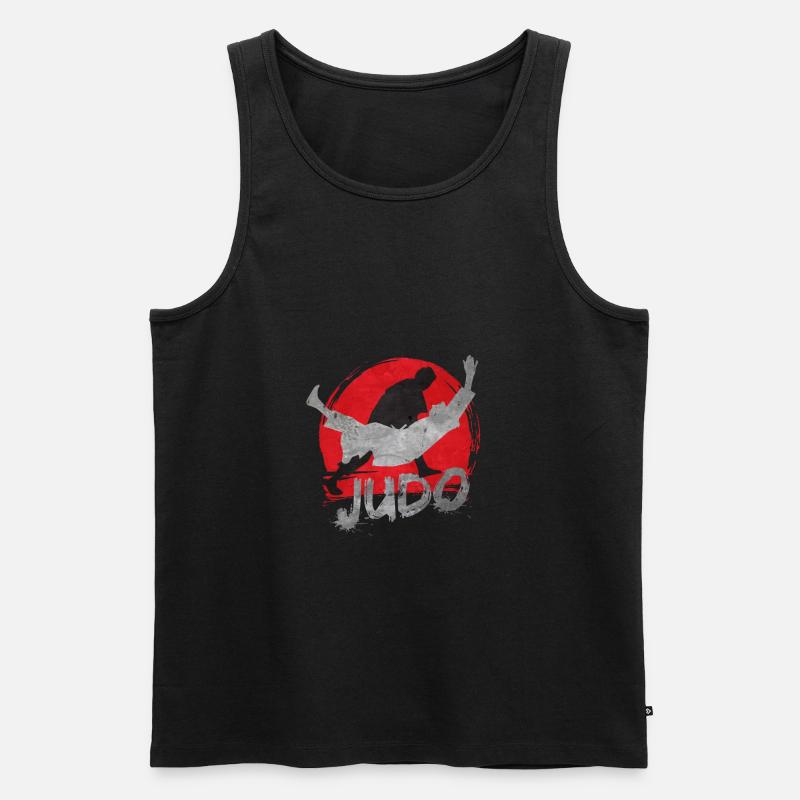 Judo - Männer Premium Bio Tank Top - Schwarz