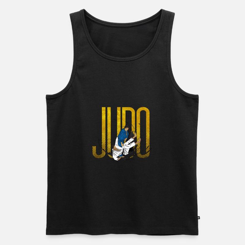 Judo - Männer Premium Bio Tank Top - Schwarz