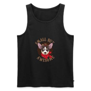 Chihuahua - Débardeur bio Premium Homme - noir - Devant - Michal (187cm)