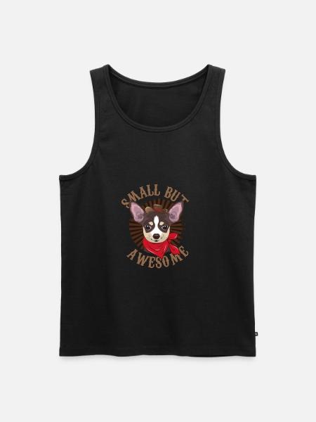Chihuahua - Men's Premium Organic Tank Top - black
