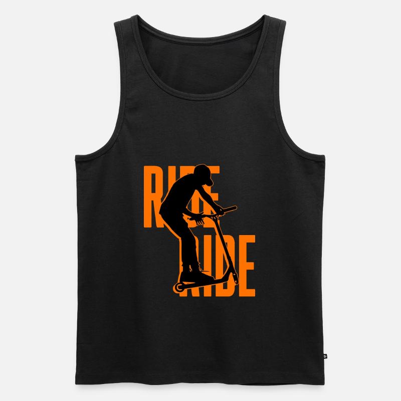 Freestyle-Roller - Männer Premium Bio Tank Top - Schwarz