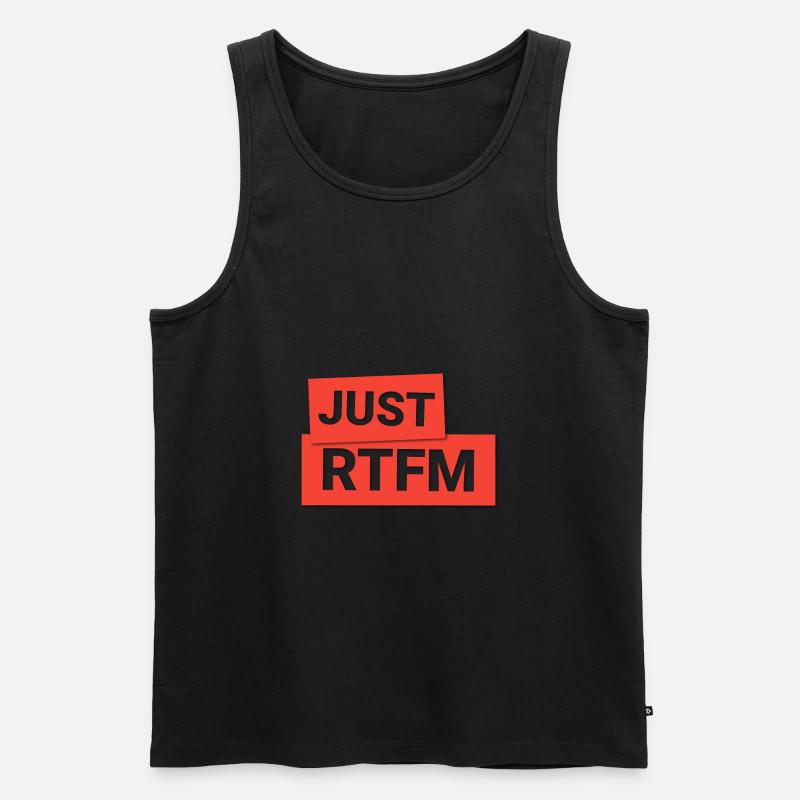 RTFM - Read the fucking manual! - Männer Premium Bio Tank Top - undefined