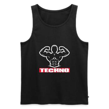 Festival - Men's Premium Organic Tank Top - black - Front - AI Model Male 178 light (178cm)
