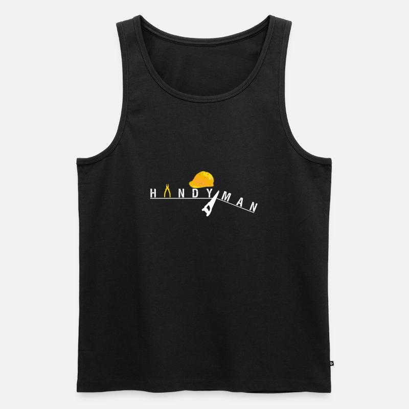 Handwerker DIY - Männer Premium Bio Tank Top - Schwarz