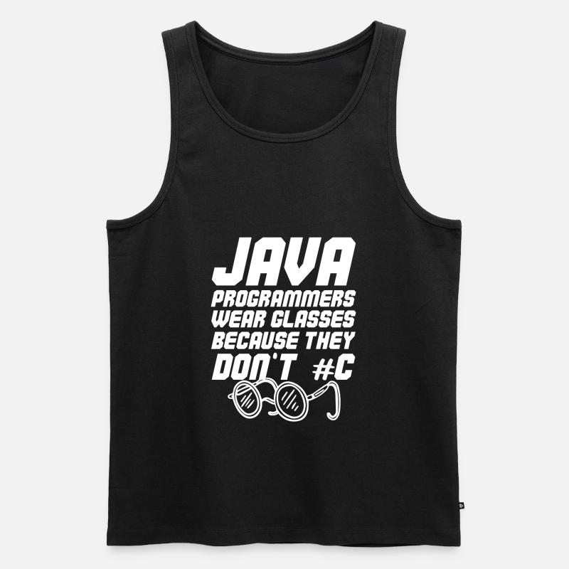 Cooler Java-Programmierer - Männer Premium Bio Tank Top - Schwarz