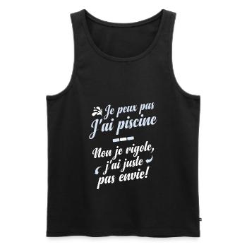 Je peux pas ultime - Débardeur bio Premium Homme - noir - Devant - Michal (187cm)