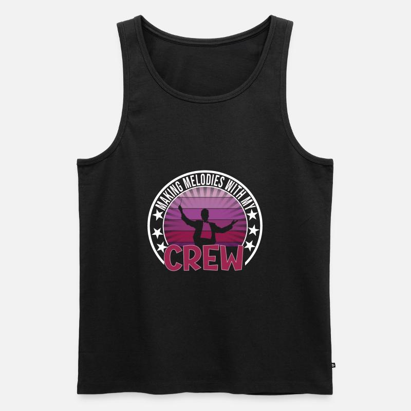 Festival - Männer Premium Bio Tank Top - Schwarz