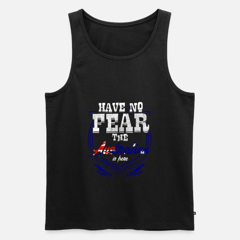 Australien Australier - Männer Premium Bio Tank Top - Schwarz