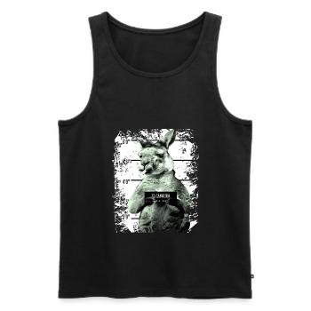 Gefängnis Känguru Beuteltier lustig - Männer Premium Bio Tank Top - Schwarz - Vorne - Michal (187cm)