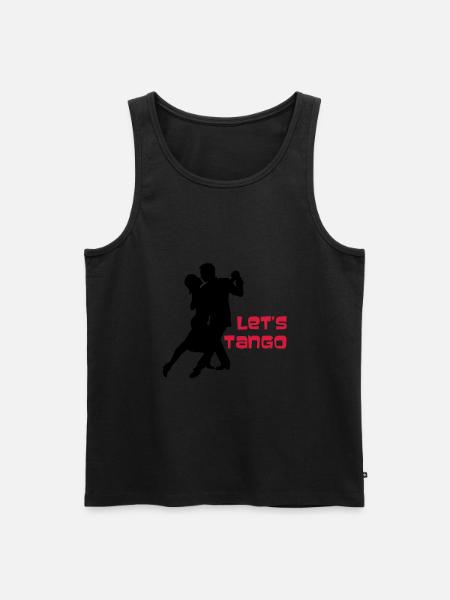 Lets Tango 1 - Men's Premium Organic Tank Top - black