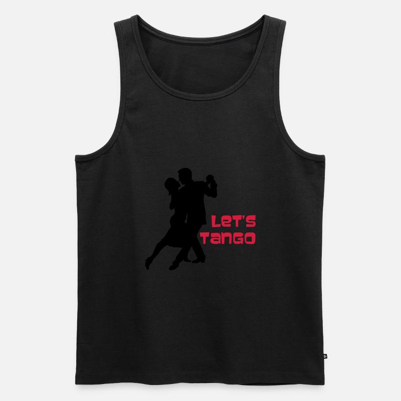 Lets Tango 1 - Men's Premium Organic Tank Top - black