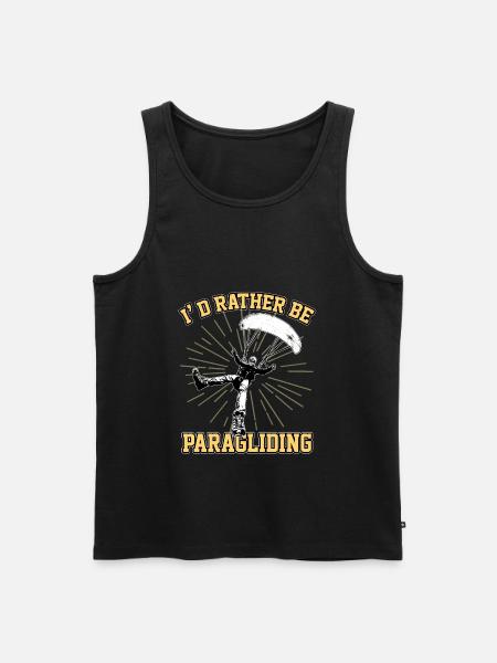 Paragleiter Gleitschirm - Männer Premium Bio Tank Top - Schwarz