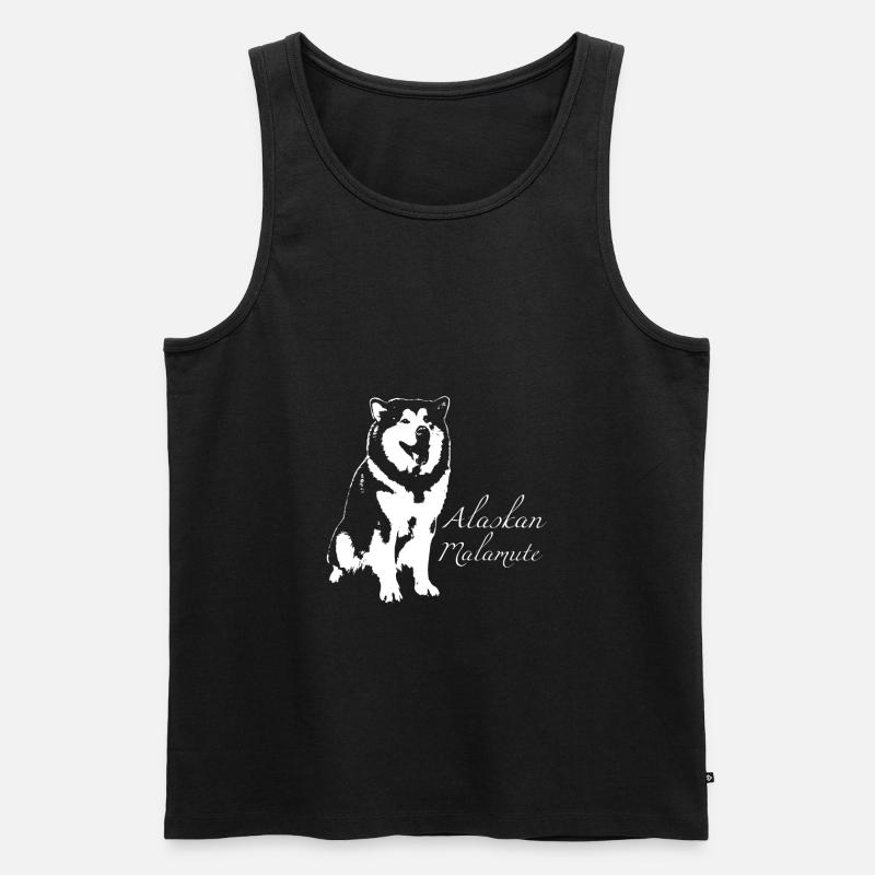 Alaskan Malamute - Männer Premium Bio Tank Top - Schwarz
