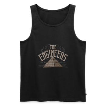 Ägypten Pyramide Verschwörungstheorie - Männer Premium Bio Tank Top - Schwarz - Vorne - AI Model Male 178 light (178cm)
