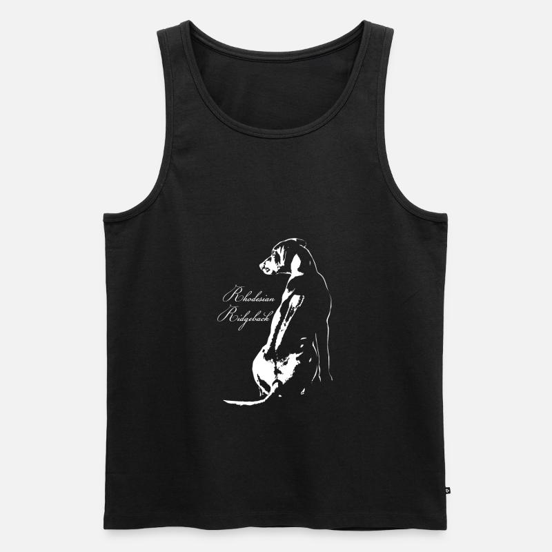 Rhodesian Ridegeback - Männer Premium Bio Tank Top - Schwarz