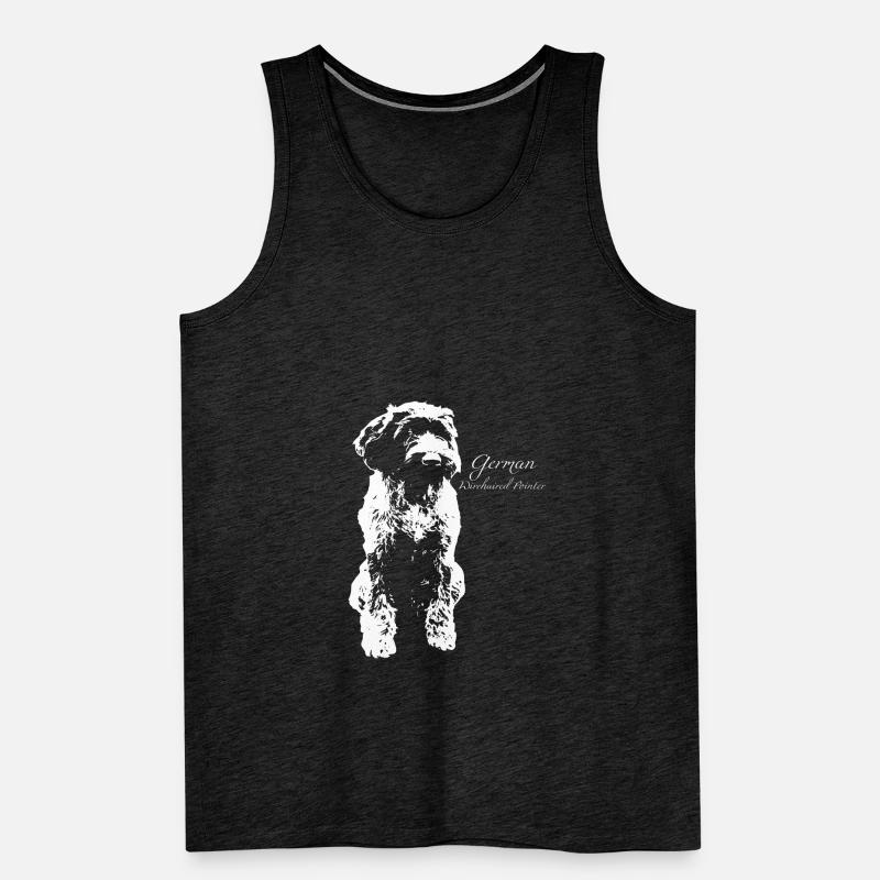 German Wirehaired Pointer Männer Premium Bio Tank Top