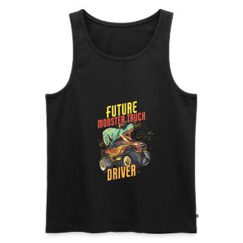 Future Monster Truck Driver - Men's Premium Organic Tank Top - black - Front - AI Model Male 178 light (178cm)