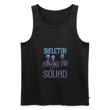 Skeleton Squad X-Ray Tech Radiology Torso - Débardeur bio Premium Homme - noir - Devant - AI Model Male 178 light (178cm)