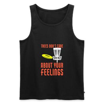Funny Disc Golf Player Quote Disc Golfing - Männer Premium Bio Tank Top - Schwarz - Vorne - Michal (187cm)