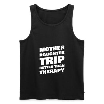 Mother Daughter Trip Mom Daughter Travel Matching - Men's Premium Organic Tank Top - black - Front - AI Model Male 178 light (178cm)