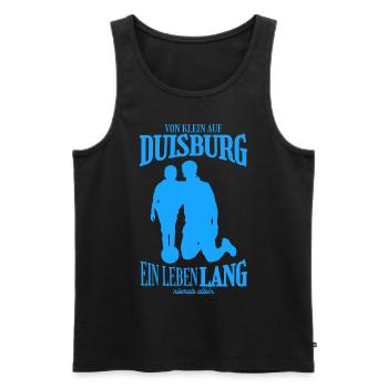 Duisburg Fußball Familie Geschenk - Männer Premium Bio Tank Top - Schwarz - Vorne - Michal (187cm)