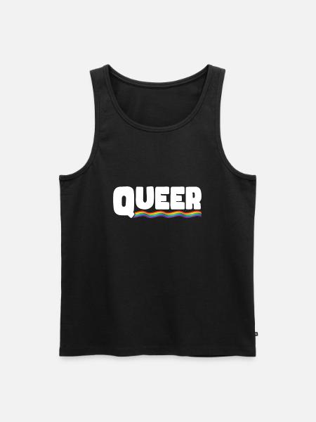 Rainbow Connection Embrace, Happy Pride - Men's Premium Organic Tank Top - black
