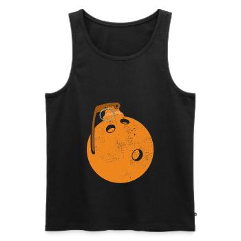 Bowling Kugel Granate Bowlingspieler Geschenk - Männer Premium Bio Tank Top - Schwarz - Vorne - Michal (187cm)