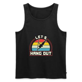 Parkour Freerunning Traceur - Männer Premium Bio Tank Top - Schwarz - Vorne - Michal (187cm)
