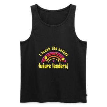 Kindergarten - Männer Premium Bio Tank Top - Schwarz - Vorne - Michal (187cm)