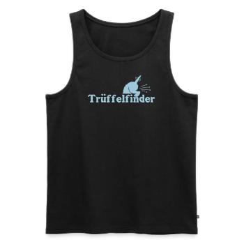 Trüffel6 1 - Männer Premium Bio Tank Top - Schwarz - Vorne - Michal (187cm)