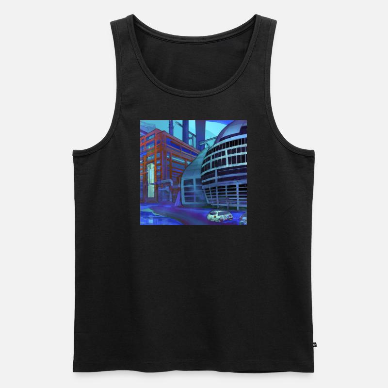 Design “Wolfsburg-1“ - Männer Premium Bio Tank Top - Schwarz