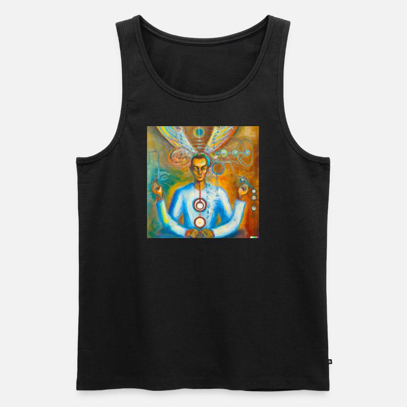 Künstliche Intelligenz - Männer Premium Bio Tank Top - Schwarz