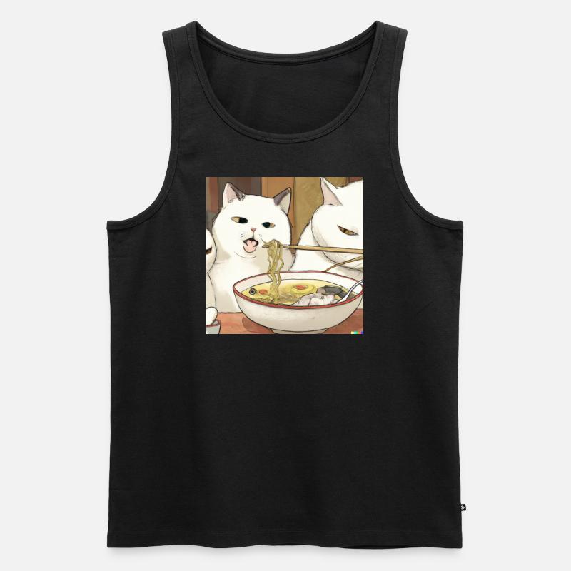 Katzen - Männer Premium Bio Tank Top - Schwarz